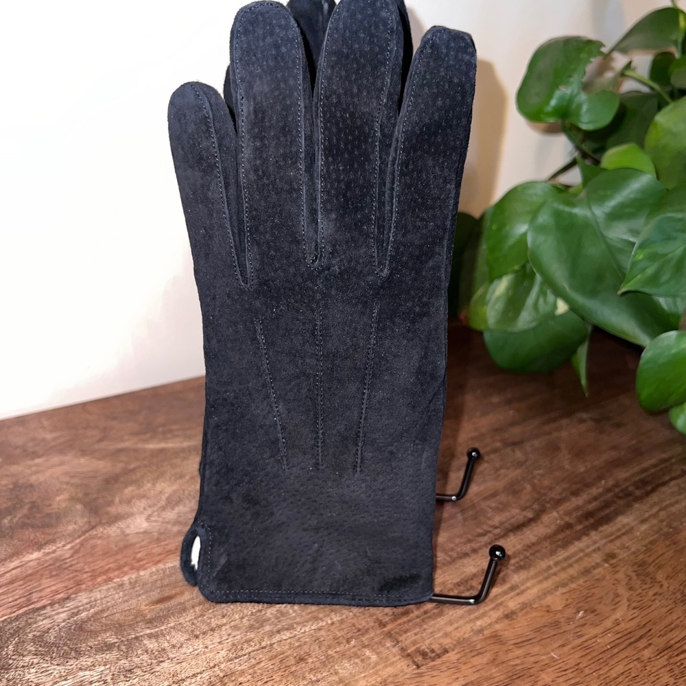Wilson Black Leather Gloves‎ Womens Medium Winter Lined Touchscreen